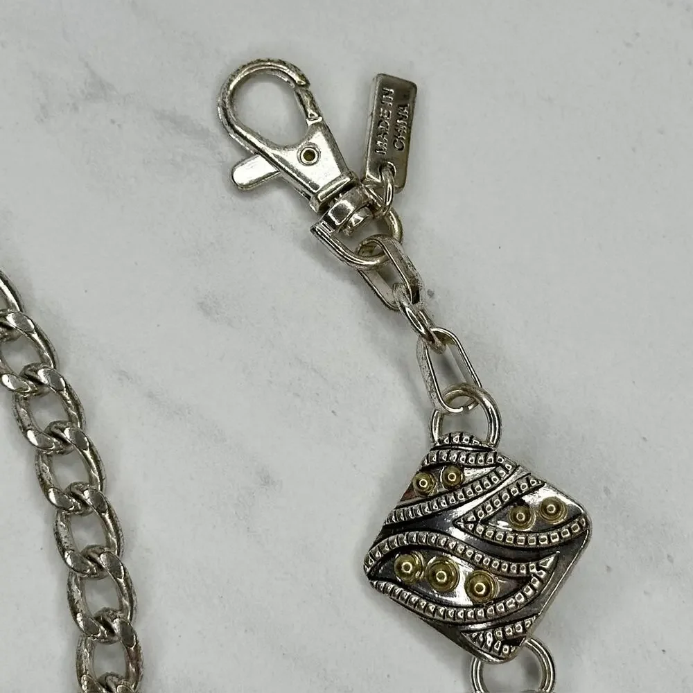 Chico's Studded Chain Belt Mixed Metal Statement Piece ✨
